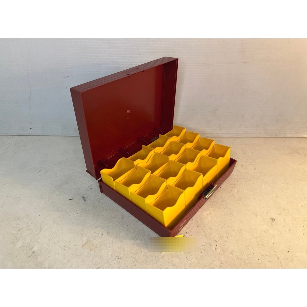 Vintage Kodak 400 File Box Slides Organizer Red‎ Excellent Vintage Slide Storage